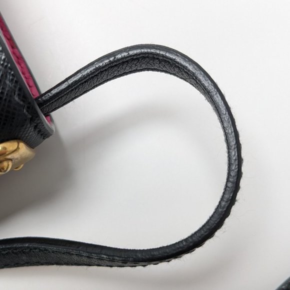 Prada Dark Pink Leather Astrology Small Cahier Crossbody Bag - Picture 8 of 10